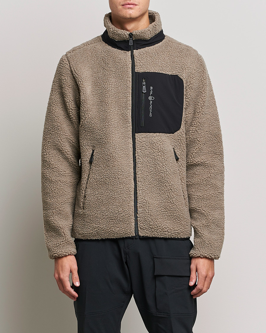 Mies | Puserot | Sail Racing | Bowman Pile Zip Jacket Sand