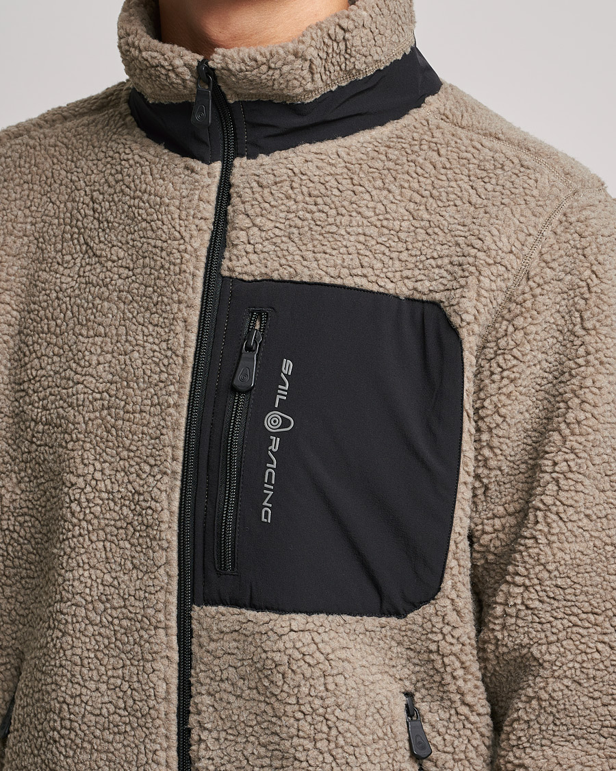 Mies | Puserot | Sail Racing | Bowman Pile Zip Jacket Sand