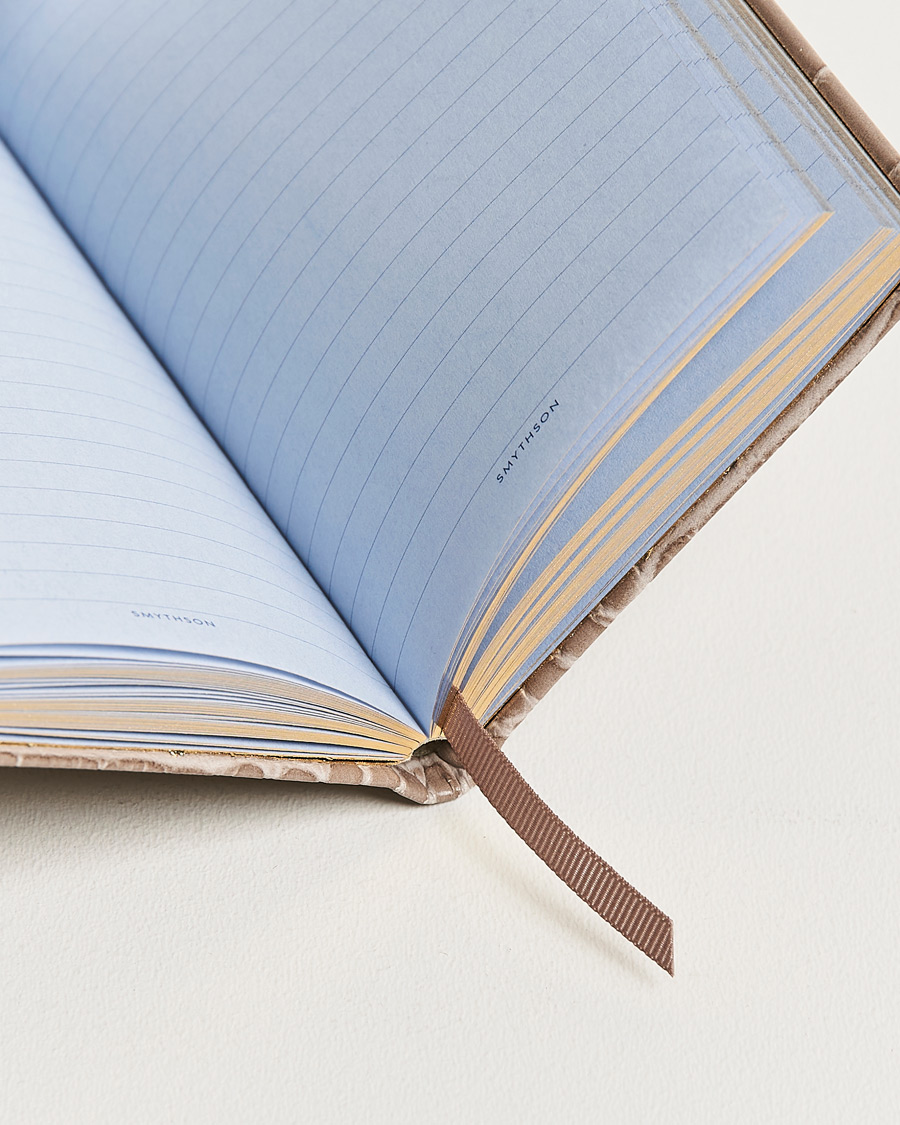 Mies | Smythson Mara Leather Notebook Taupe | Smythson | Mara Leather Notebook Taupe
