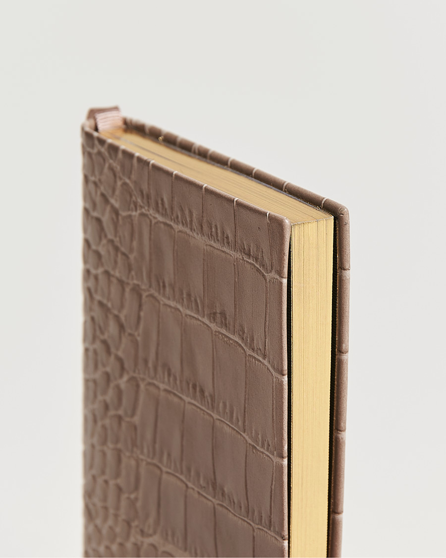 Mies | Smythson Mara Leather Notebook Taupe | Smythson | Mara Leather Notebook Taupe