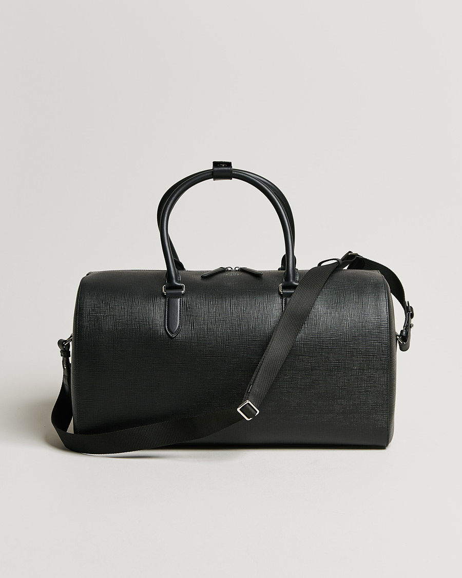 Mies | Smythson Panama Leather Weekendbag Black | Smythson | Panama Leather Weekendbag Black