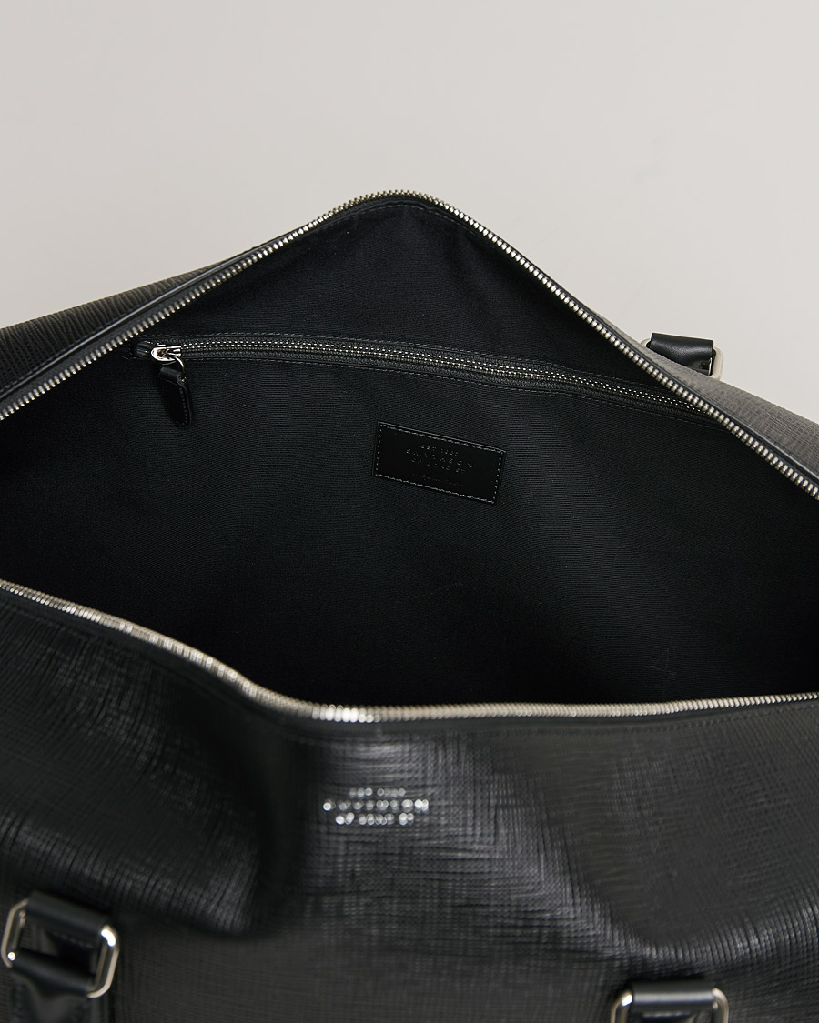 Mies | Smythson Panama Leather Weekendbag Black | Smythson | Panama Leather Weekendbag Black
