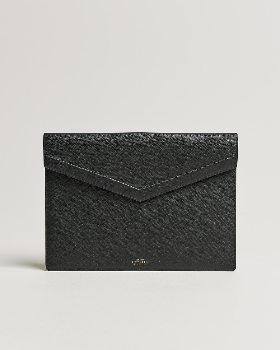 Miehet |  | Smythson | Panama Leather Large Envelope Portfolio Black