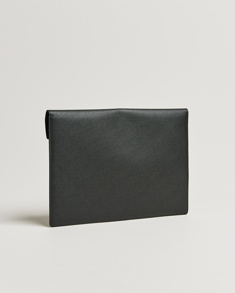 Mies | Asiakirjasalkut | Smythson | Panama Leather Large Envelope Portfolio Black