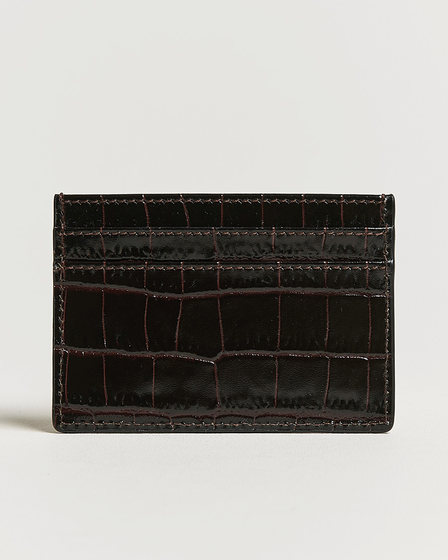 Mies | Lompakot | Smythson | Mara Flat Cardholder Dark Brown