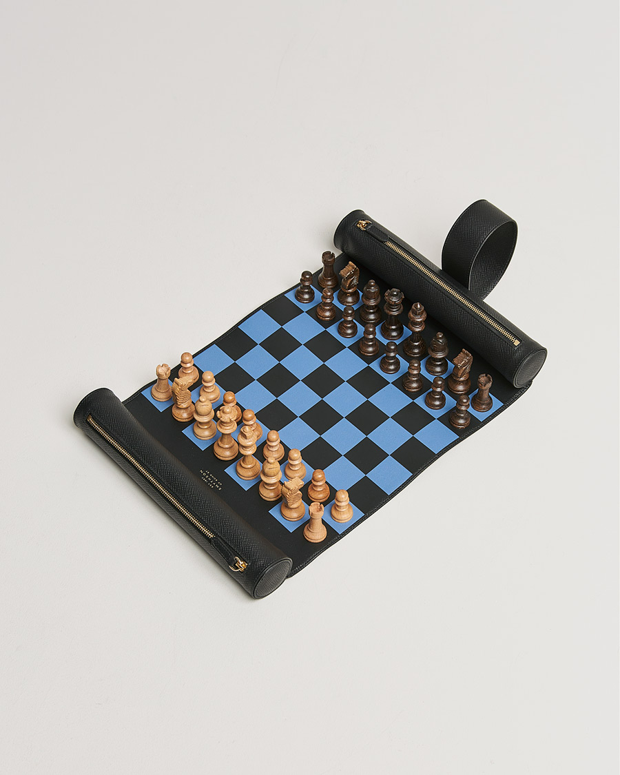 Mies |  | Smythson | Panama Travel Chess Roll Black