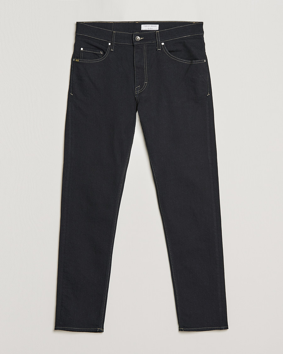 Mies | Farkut | Tiger of Sweden | Pistolero Stretch Cotton Jeans Black Blue