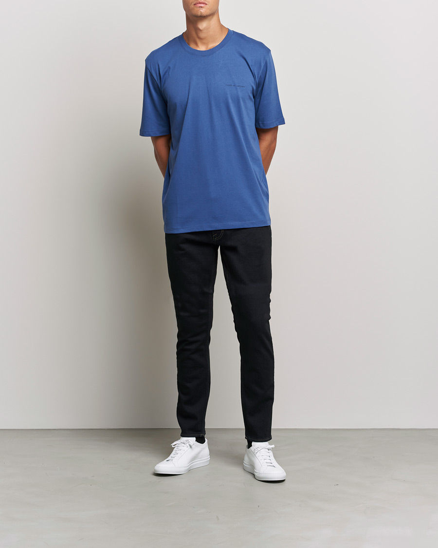 Mies | Tapered fit | Tiger of Sweden | Pistolero Stretch Cotton Jeans Black Blue