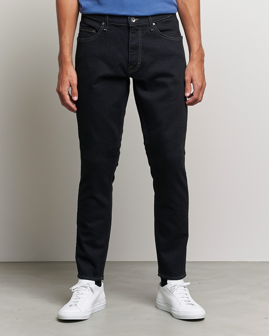 Mies | Business & Beyond | Tiger of Sweden | Pistolero Stretch Cotton Jeans Black Blue