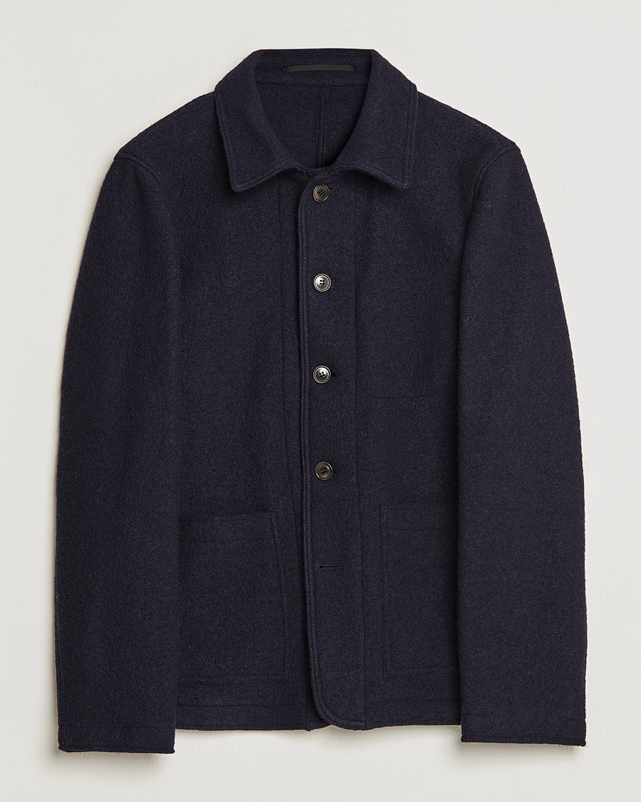 Mies | Pikkutakit | Tiger of Sweden | Gio Knitted Wool Blazer Light Ink