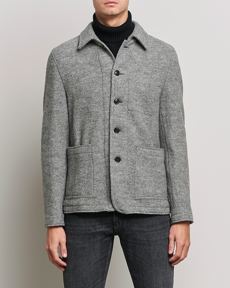 Mies | Business & Beyond | Tiger of Sweden | Gio Knitted Wool Blazer Light Grey