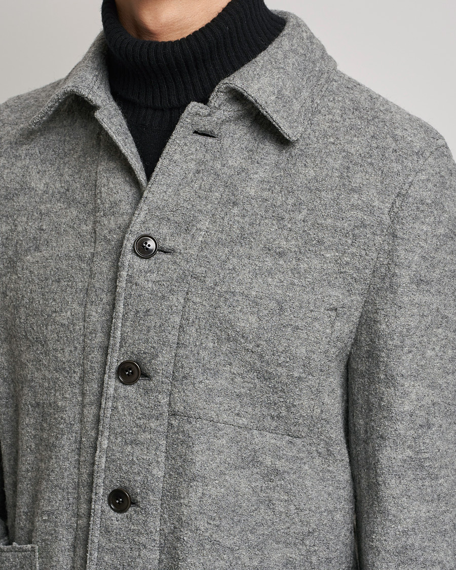 Mies | Pikkutakit | Tiger of Sweden | Gio Knitted Wool Blazer Light Grey