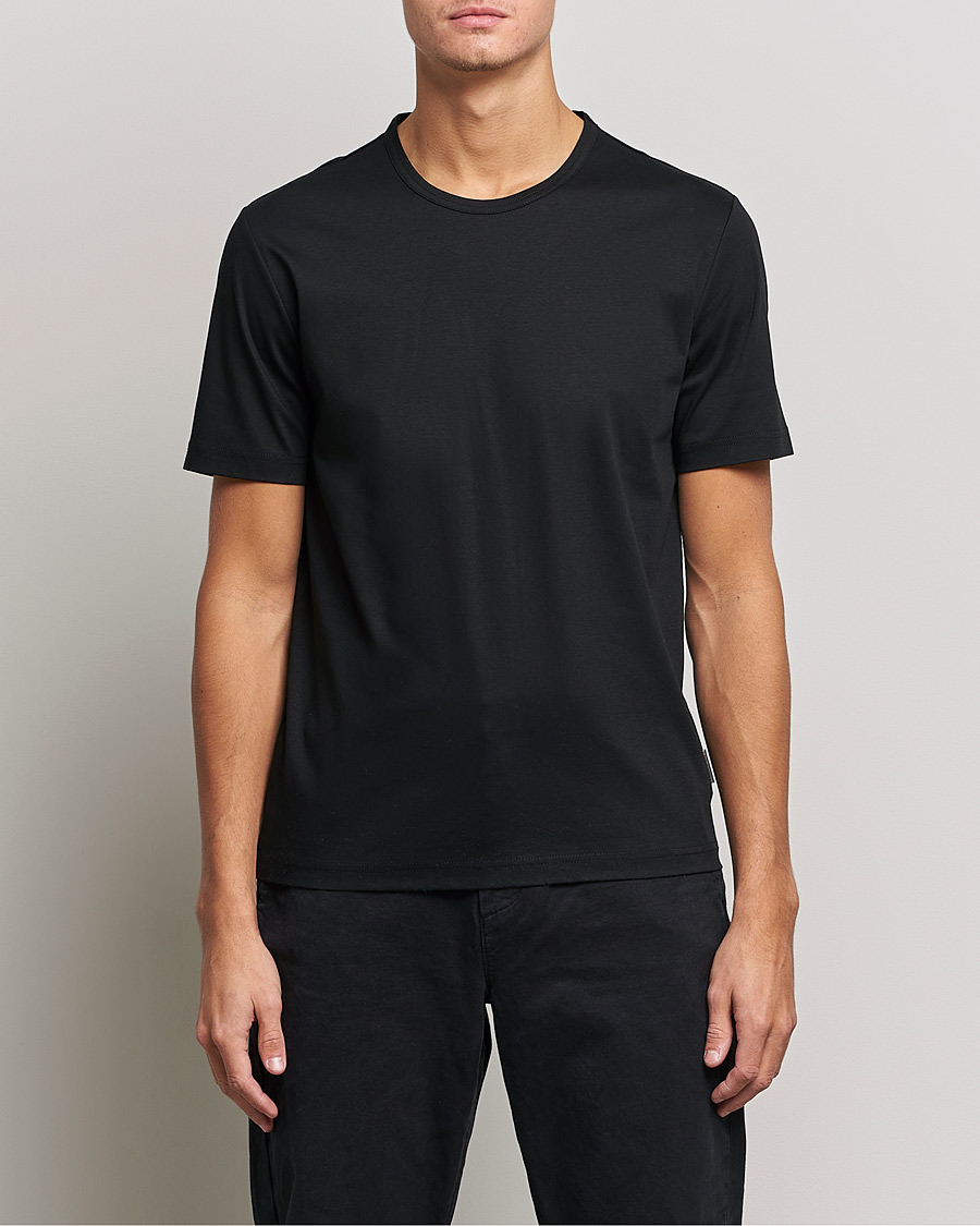 Mies |  | Tiger of Sweden | Olaf Mercerized Cotton Tee Black