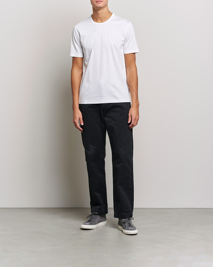 Mies | T-paidat | Tiger of Sweden | Olaf Mercerized Cotton Tee Pure White