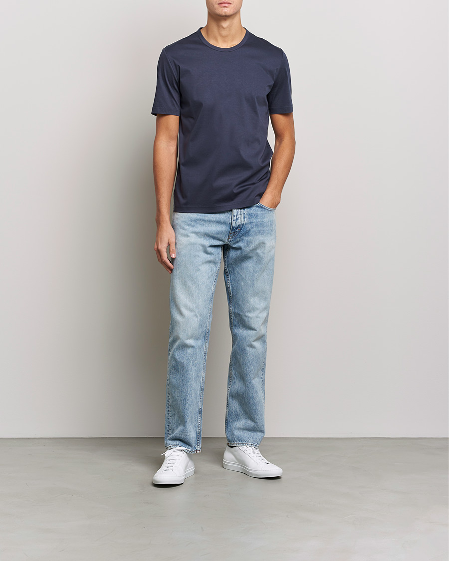 Mies | T-paidat | Tiger of Sweden | Olaf Mercerized Cotton Tee Light Ink