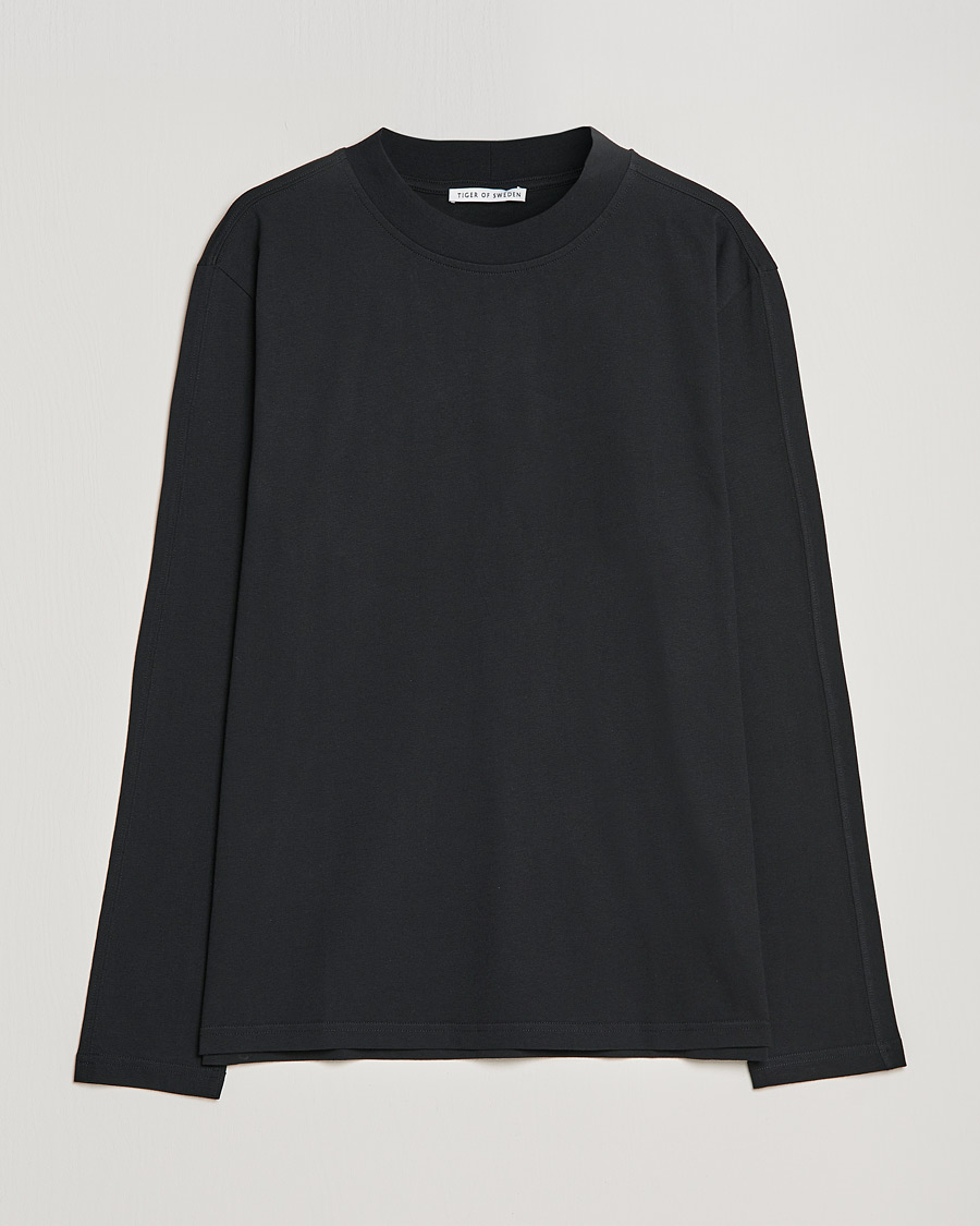 Mies | T-paidat | Tiger of Sweden | Landler Long Sleeve Tee Black