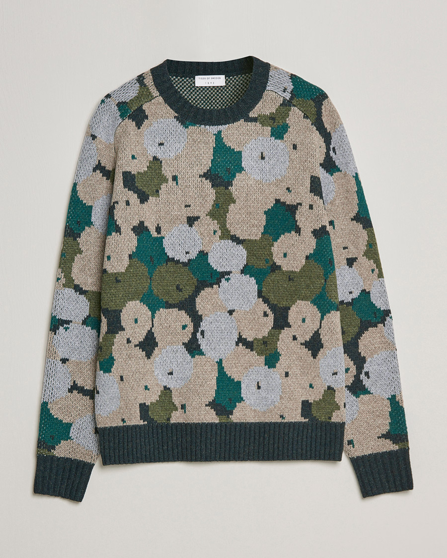 Mies | Puserot | Tiger of Sweden | Rayan Wool Sweater Print