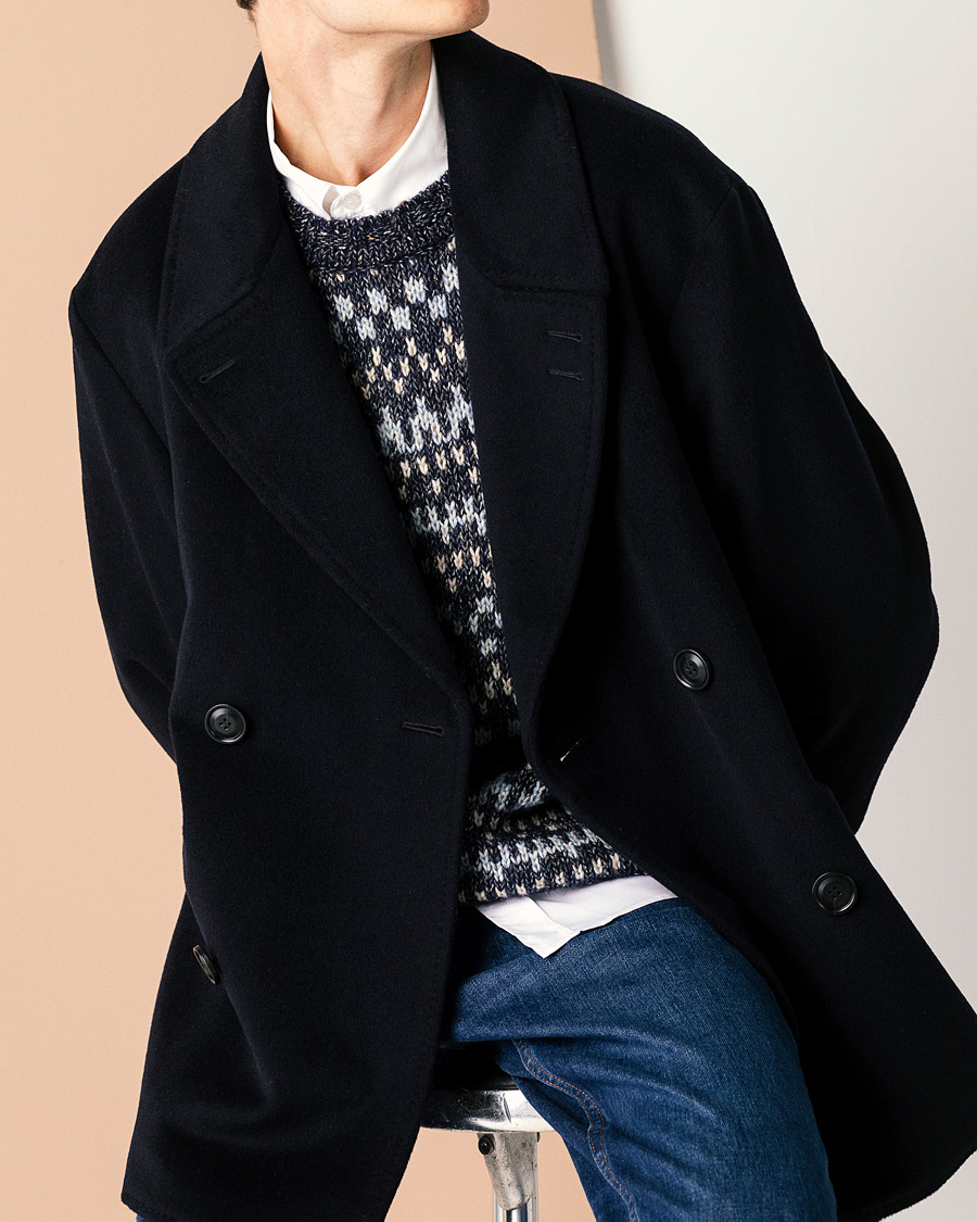 Mies | Takit | Tiger of Sweden | Eerik Wool Peacoat Light Ink