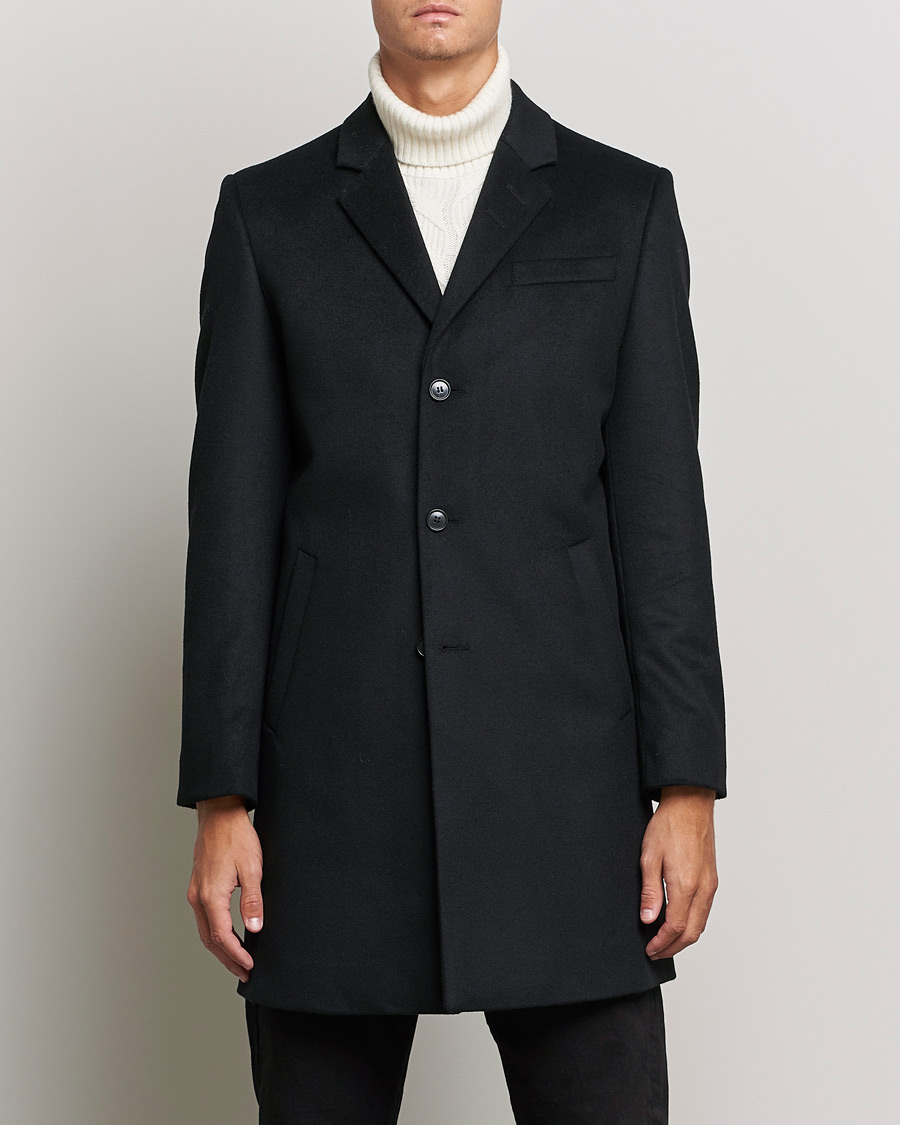 Mies | Takit | Tiger of Sweden | Cempsey Wool Cashmere Coat Black