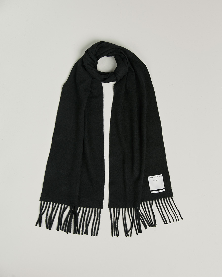 Mies | Tiger of Sweden Sylan Wool Scarf Black | Tiger of Sweden | Sylan Wool Scarf Black