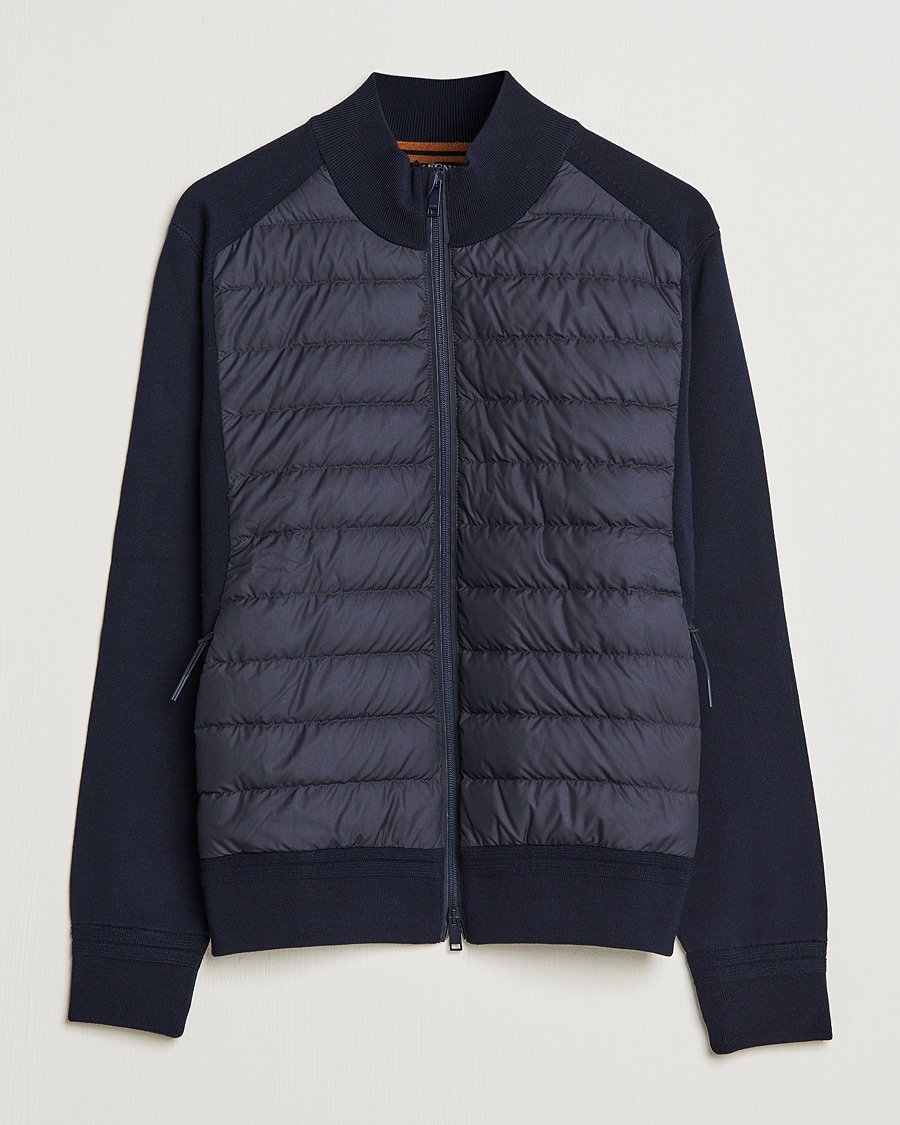 Mies | Takit | Zegna | Padded Hybrid Jacket Navy