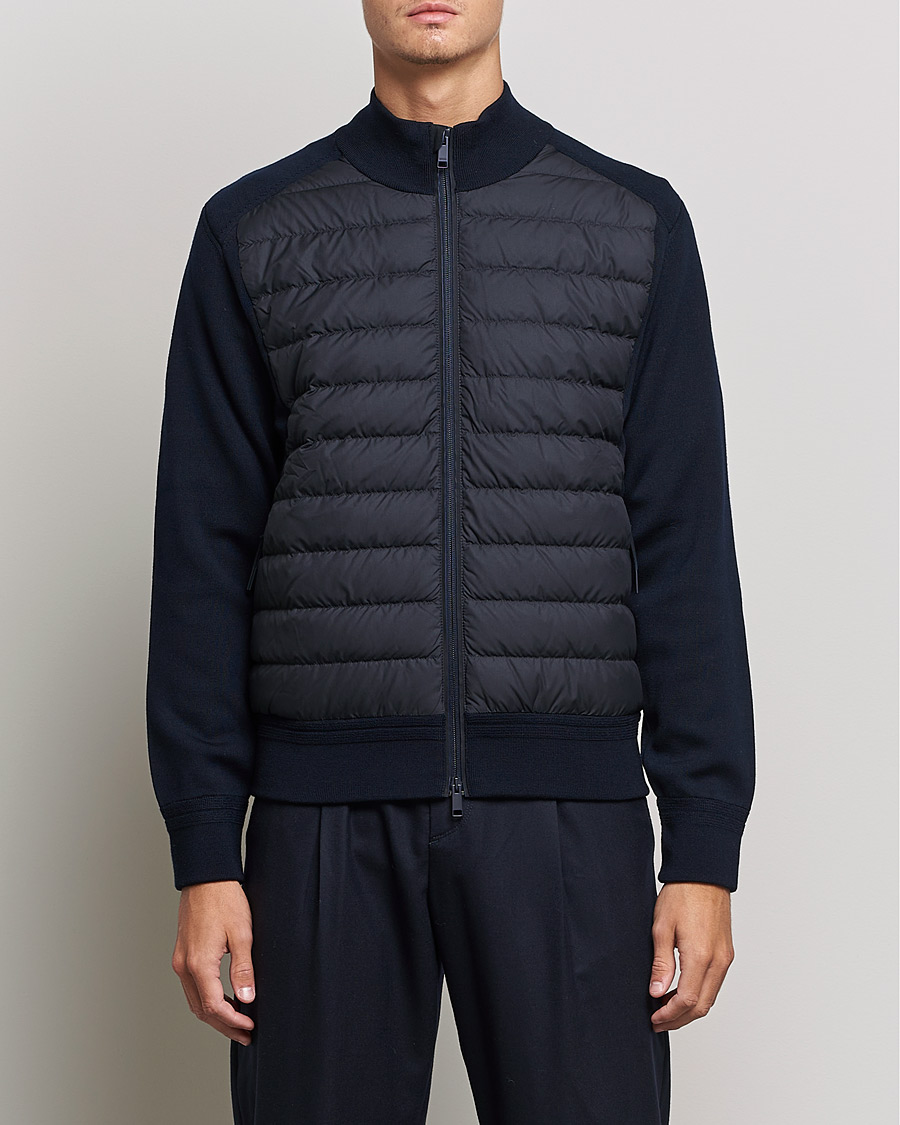 Mies | Takit | Zegna | Padded Hybrid Jacket Navy