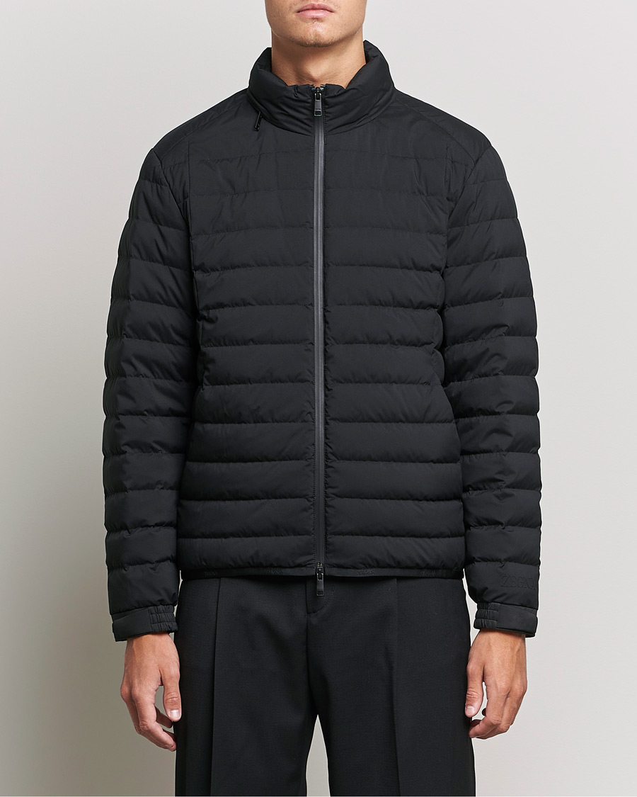 Mies | Takit | Zegna | Lightweight Nylon Down Jacket Black
