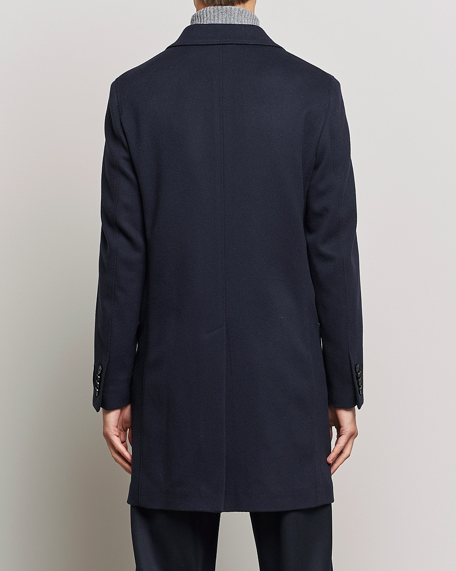 Mies | Takit | Zegna | Double Breasted Cashmere Coat Navy