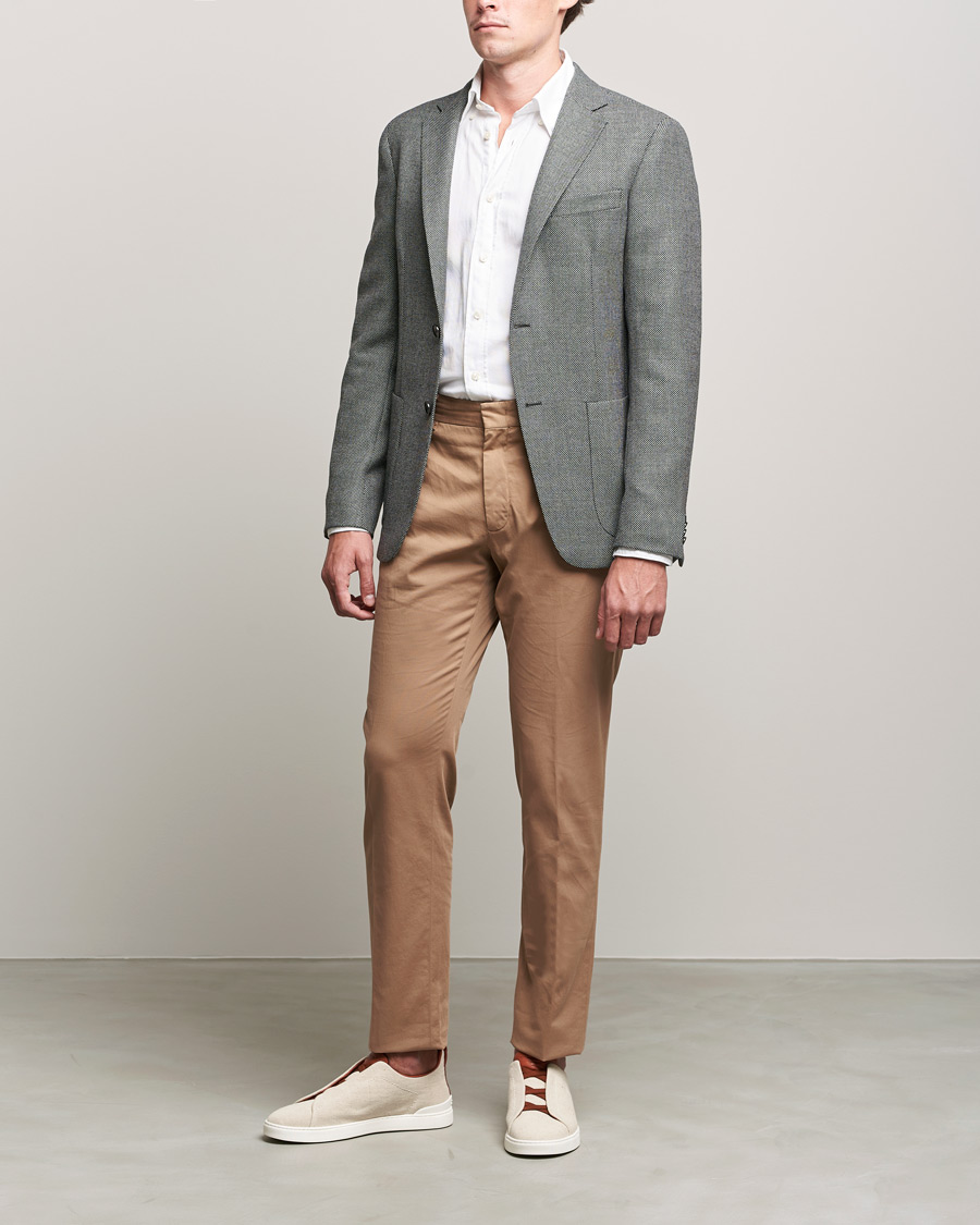 Mies | Pikkutakit | Zegna | Unconstructed Wool Blazer Light Grey