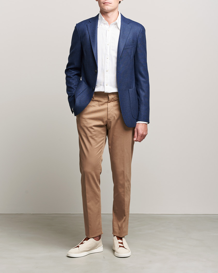 Mies | Pikkutakit | Zegna | Unconstructed Wool Blazer Dark Blue