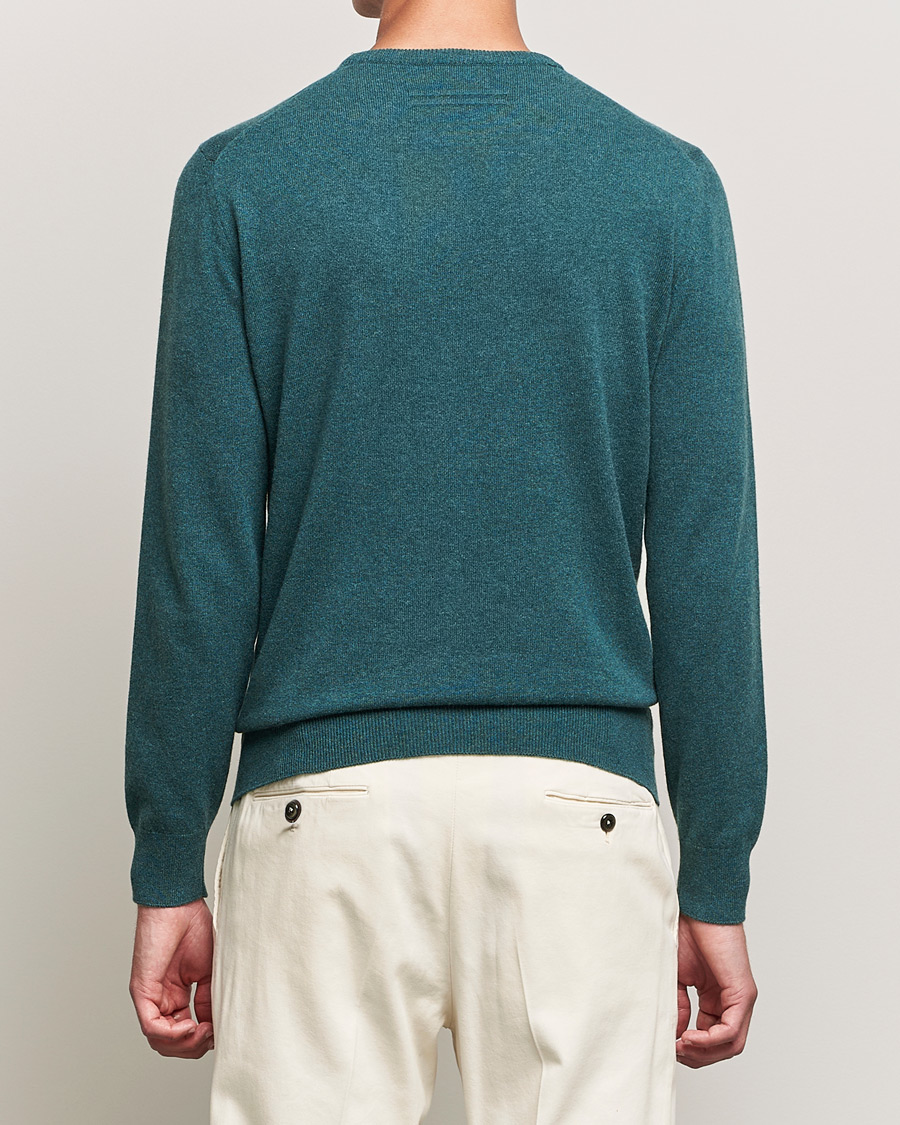 Mies | Puserot | Zegna | Oasi Cashmere Crew Neck Teal