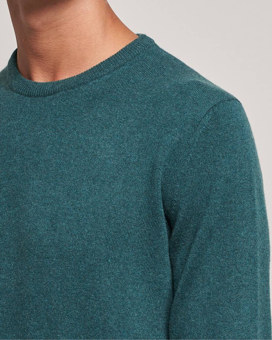 Mies | Puserot | Zegna | Oasi Cashmere Crew Neck Teal