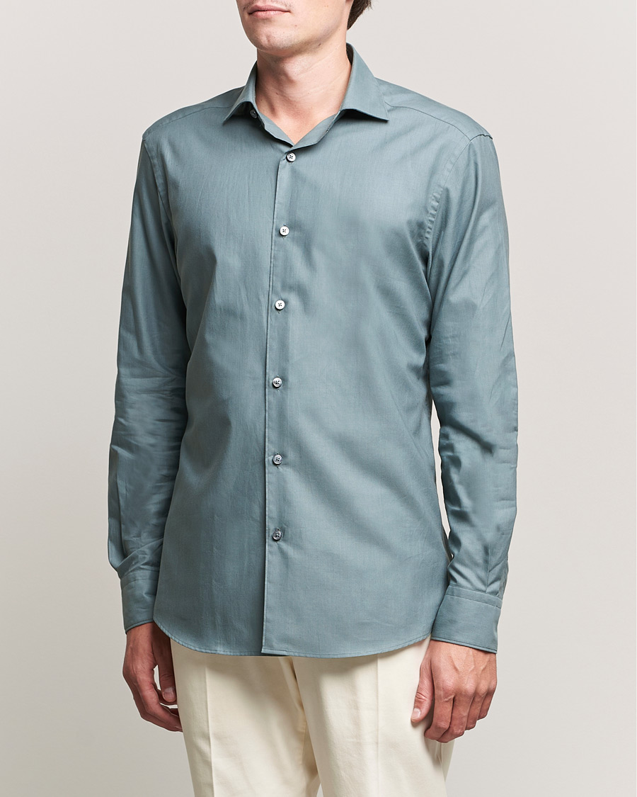 Mies | Zegna | Zegna | Premium Cotton Shirt Teal