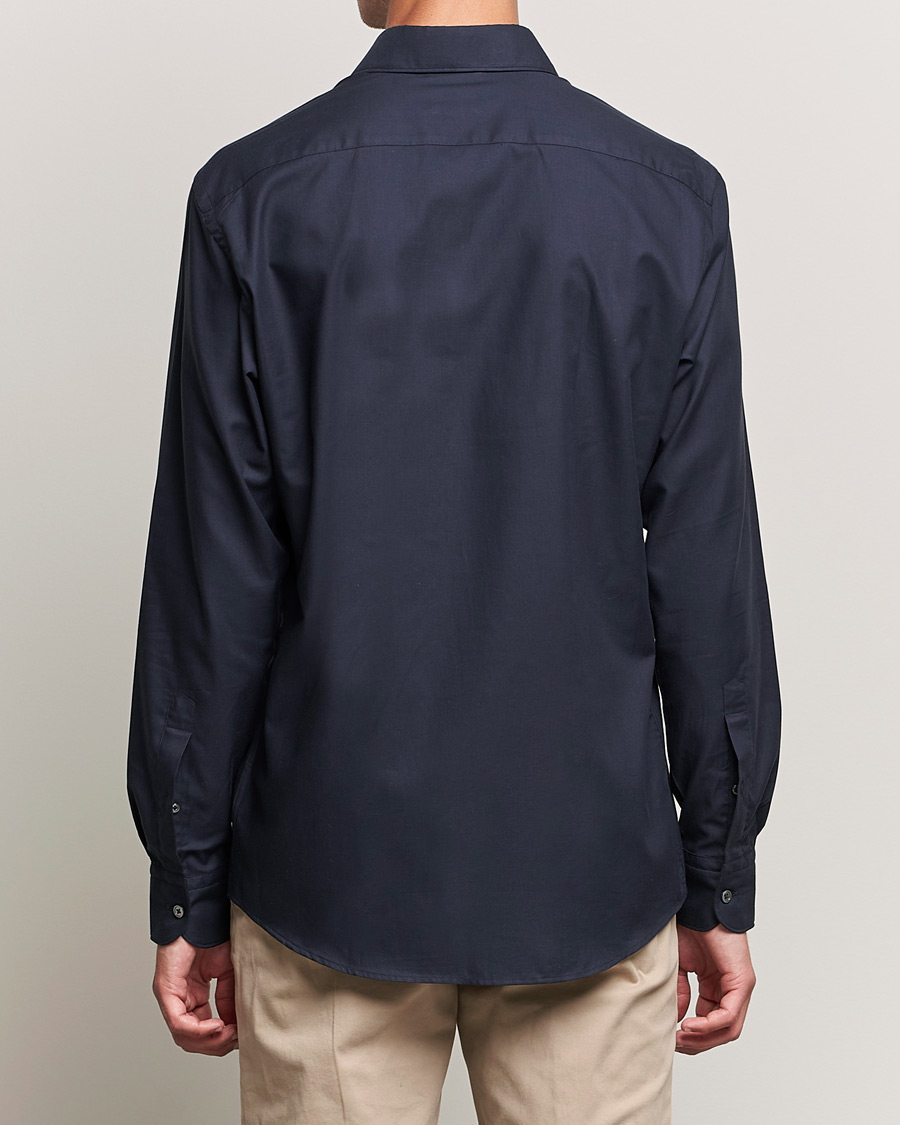 Mies | Kauluspaidat | Zegna | Premium Cotton Shirt Navy