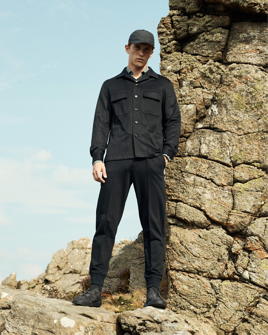 Mies | Kauluspaidat | Zegna | Oasi Cashmere Overshirt Navy