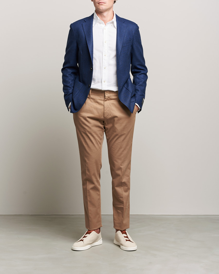 Mies | Housut | Zegna | Premium Cotton Chinos Beige