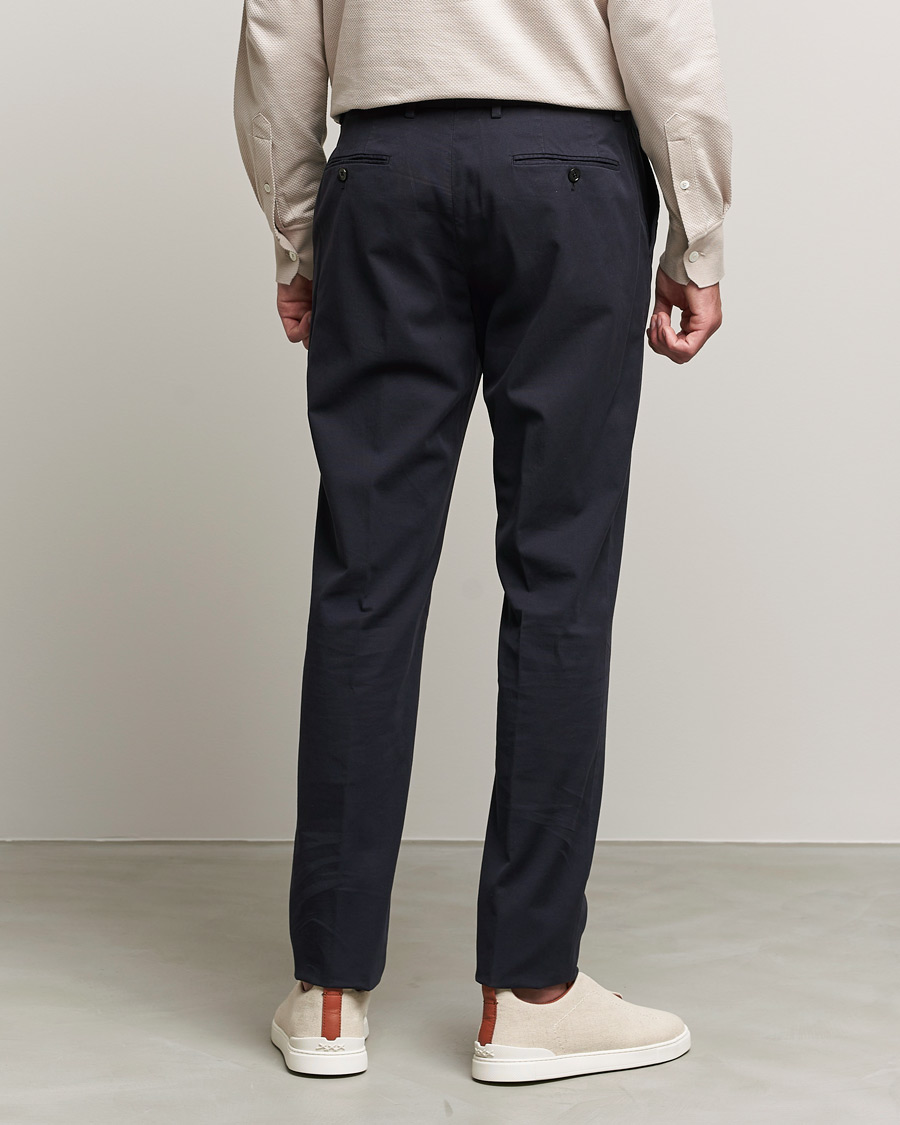 Mies | Housut | Zegna | Premium Cotton Chinos Navy