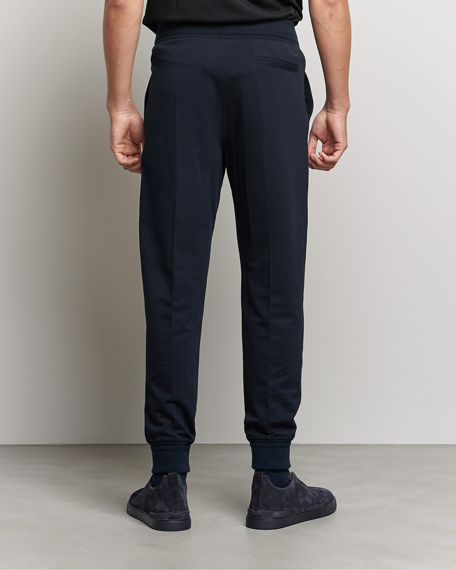 Mies | Housut | Zegna | Cotton Stretch Joggers Navy