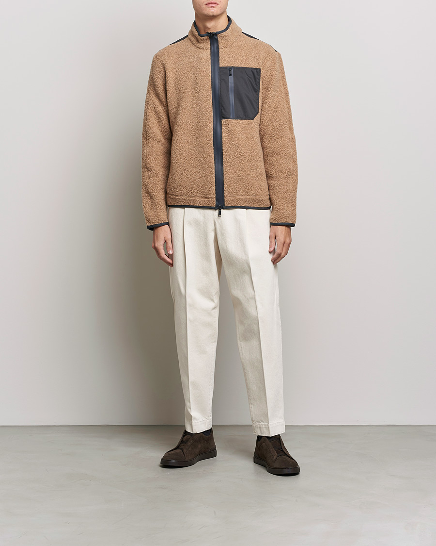 Mies | Housut | Zegna | Pleated Bull Denim Pants Off White