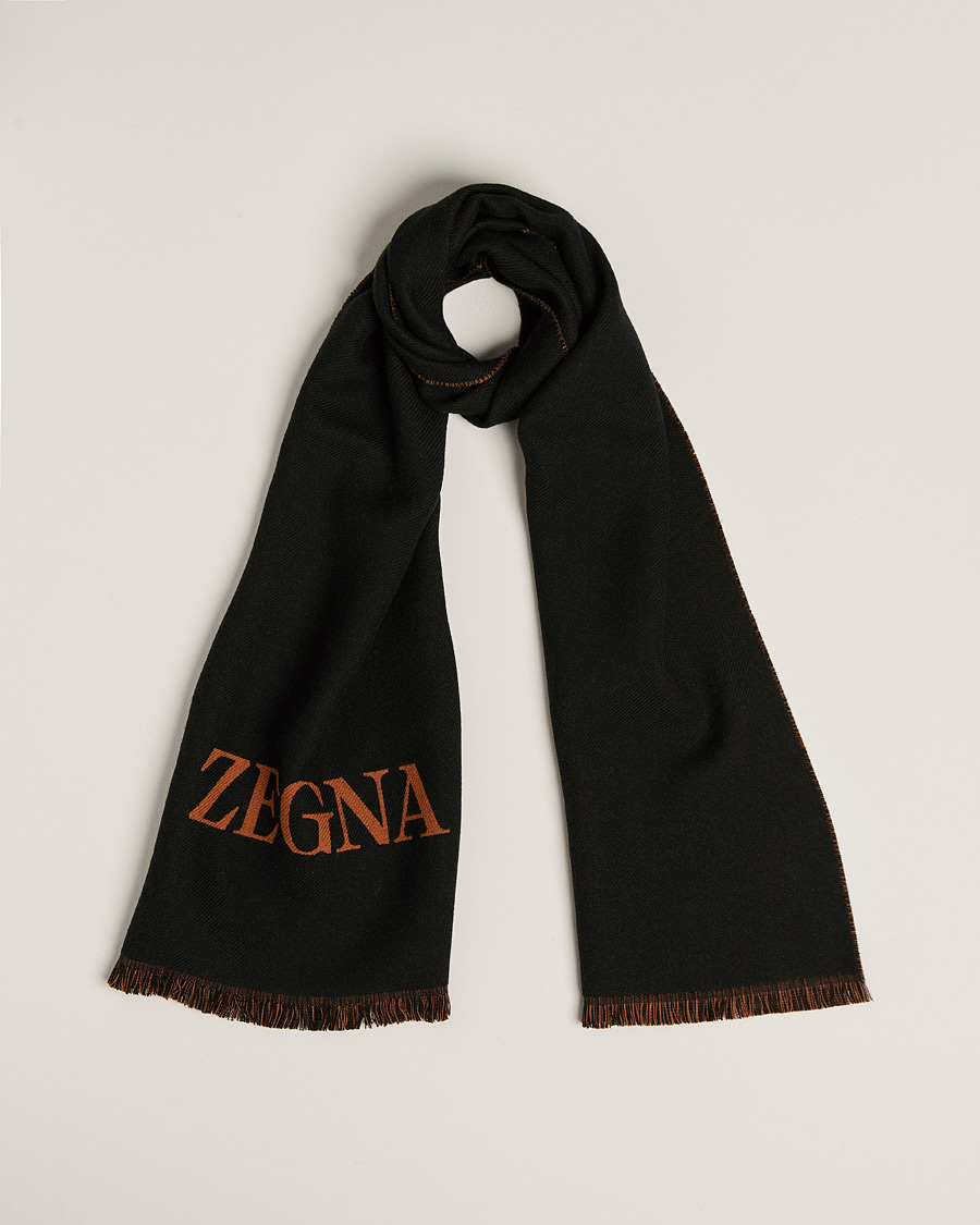 Miehet |  | Zegna | Bicolor Wool Scarf Black