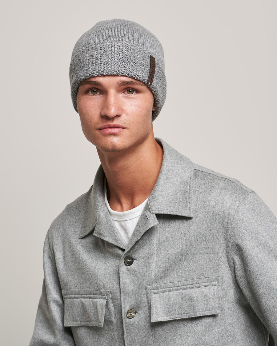 Mies | Zegna Cashmere Beanie Light Grey | Zegna | Cashmere Beanie Light Grey
