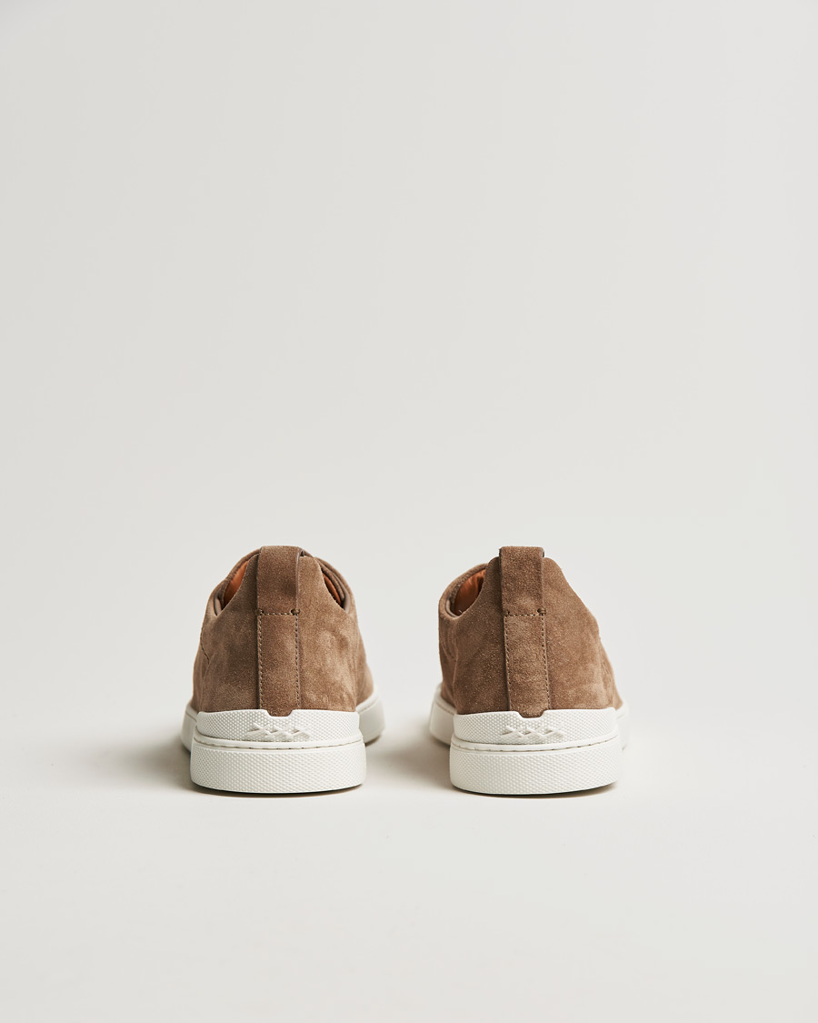 Mies | Zegna Triple Stitch Sneakers Beige Suede | Zegna | Triple Stitch Sneakers Beige Suede