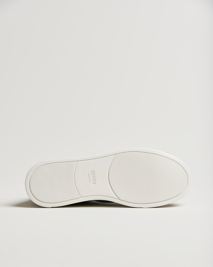 Mies | Zegna Triple Stitch Sneaker Blue Suede | Zegna | Triple Stitch Sneaker Blue Suede