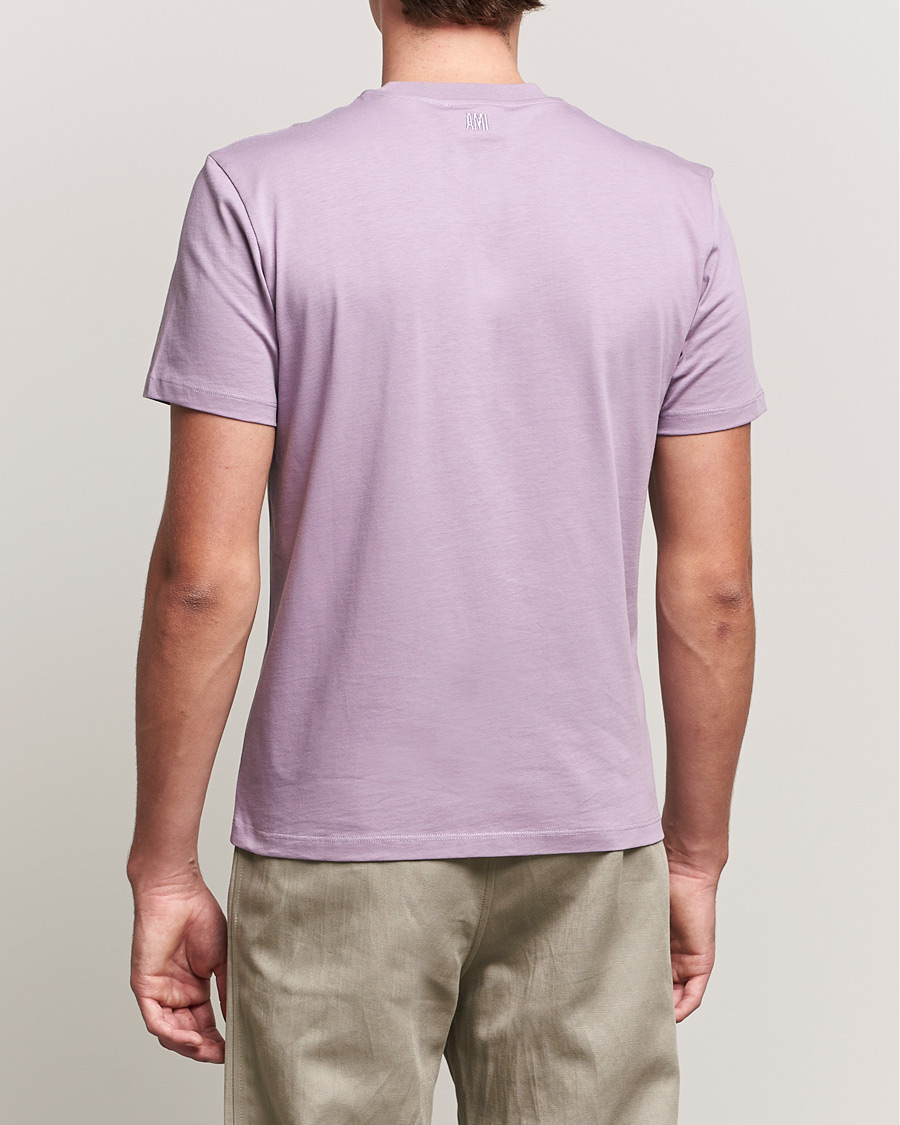 Mies | T-paidat | AMI | Heart Logo T-Shirt Washed Purple