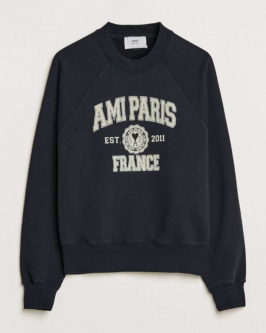 Mies | Puserot | AMI | Paris College Sweatshirt Black