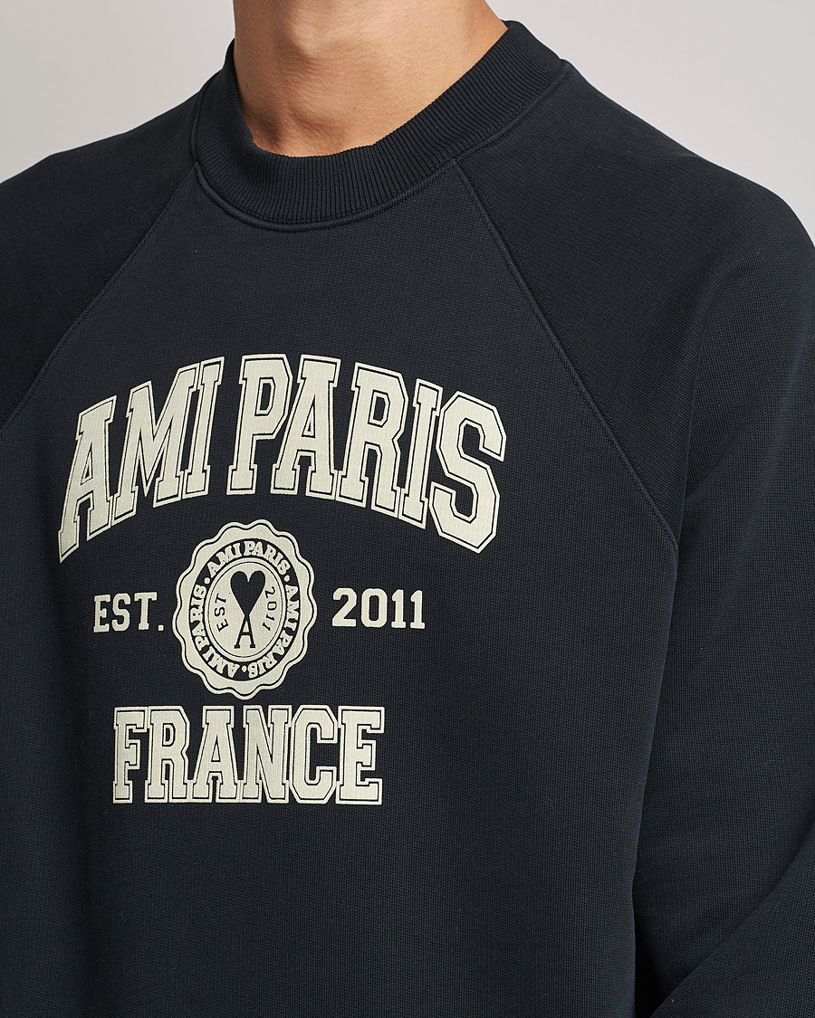 Mies | Puserot | AMI | Paris College Sweatshirt Black