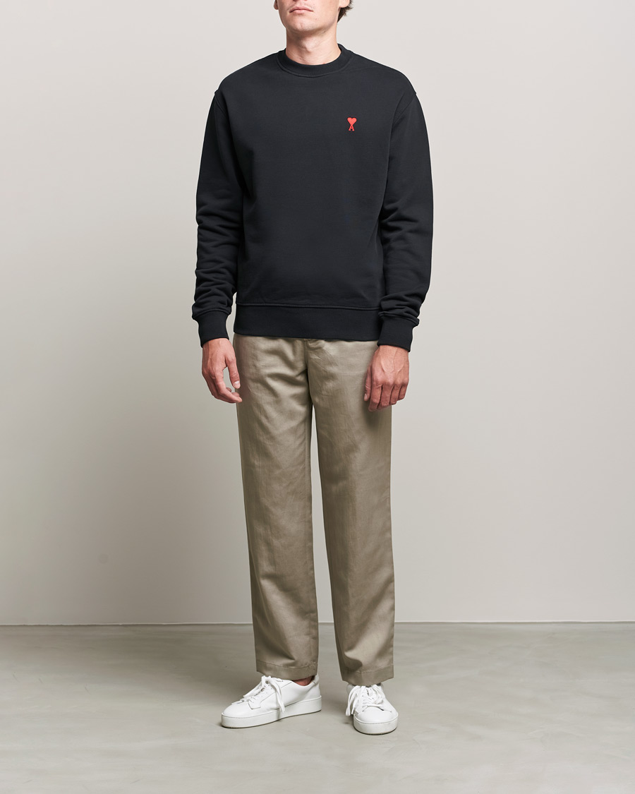 Mies | Puserot | AMI | Heart Logo Sweatshirt Black