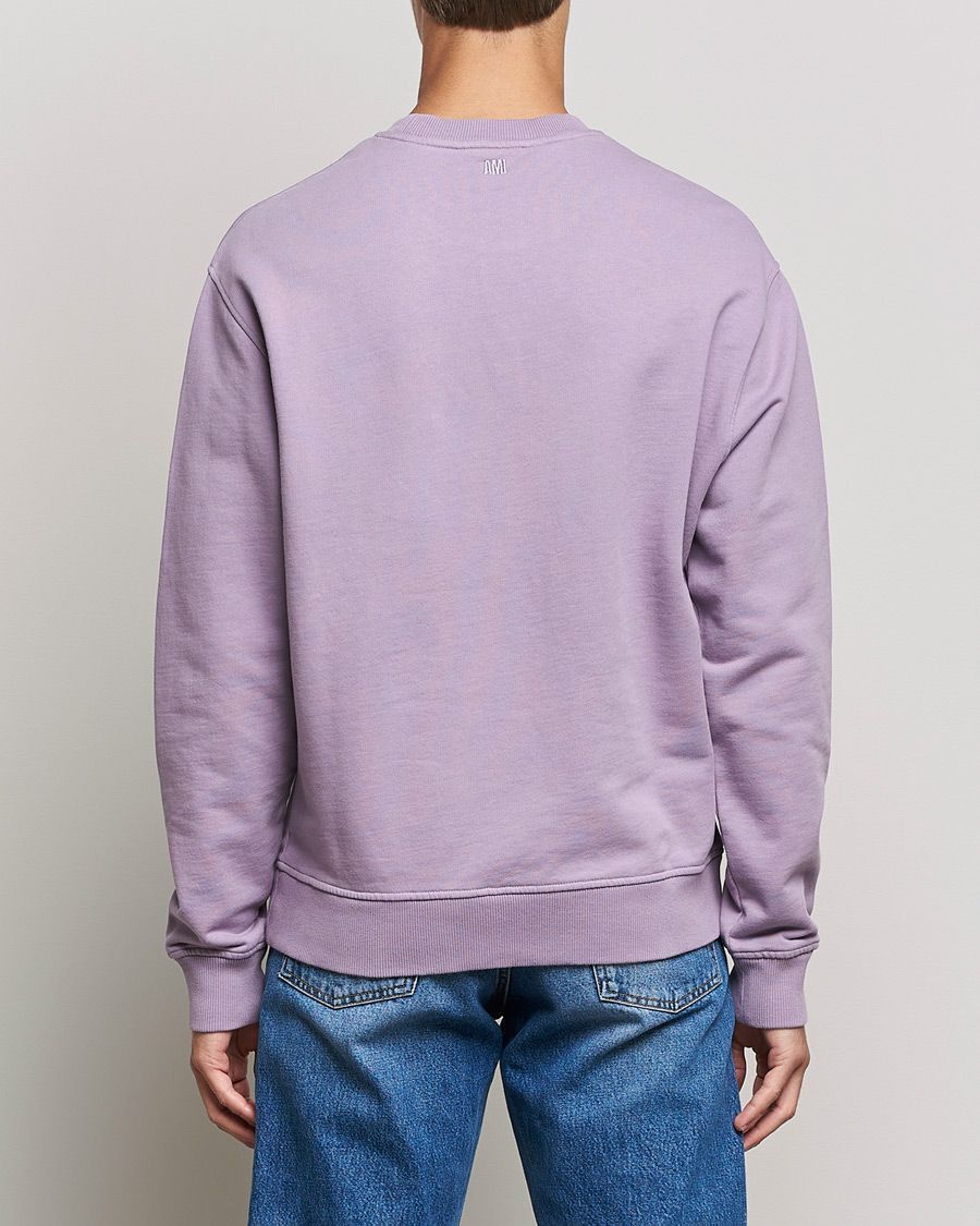 Mies | Puserot | AMI | Heart Logo Sweatshirt Washed Purple