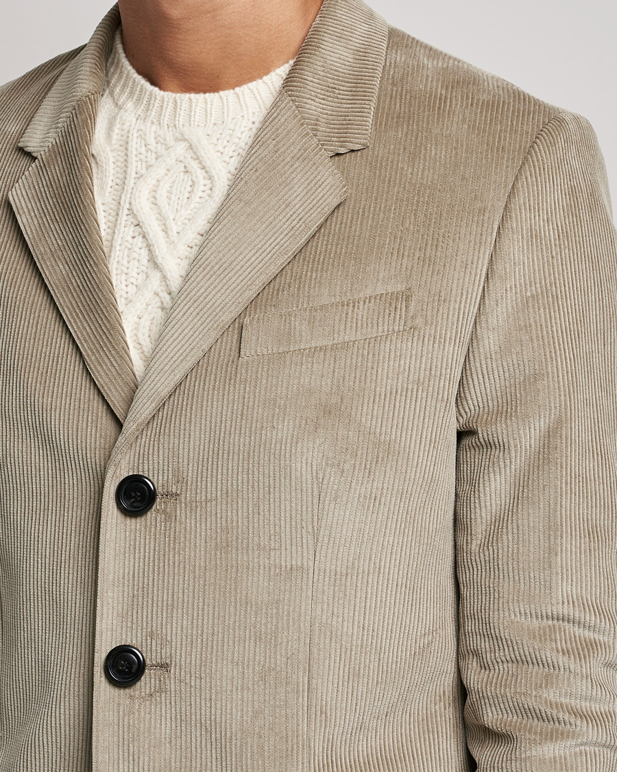 Mies | Pikkutakit | AMI | Corduroy Blazer Beige