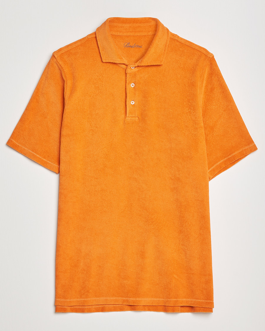 Miehet |  | Stenströms | Towelling Cotton Poloshirt Orange